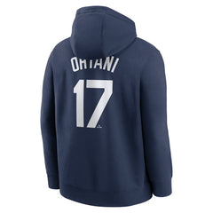 Navy Shohei Ohtani Los Angeles Dodgers Nike Player Name & Number Club Fleece Pullover Hoodie