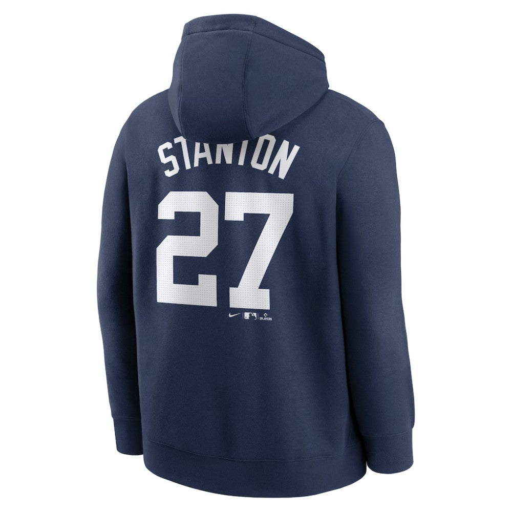 Navy Giancarlo Stanton New York Yankees Nike Player Name & Number Club Fleece Pullover Hoodie