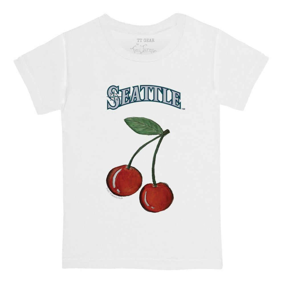 White Seattle Mariners Tiny Turnip  Youth Cherries T-Shirt