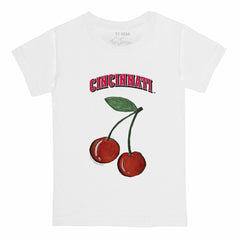 White Cincinnati Reds Tiny Turnip  Youth Cherries T-Shirt