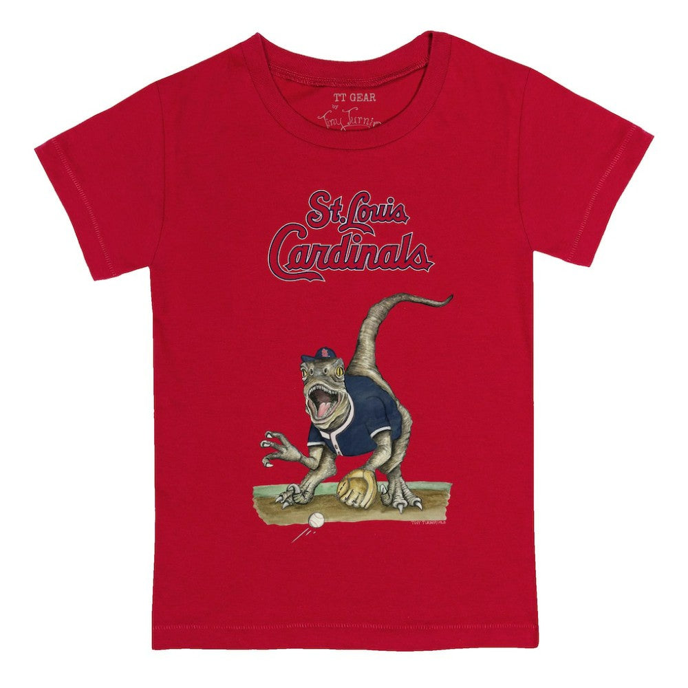 Red St. Louis Cardinals Tiny Turnip Youth Velociraptor T-Shirt
