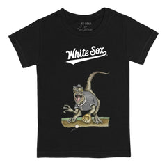 Black Chicago White Sox Tiny Turnip Youth Velociraptor T-Shirt