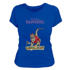 Royal Texas Rangers Tiny Turnip Women's Velociraptor T-Shirt