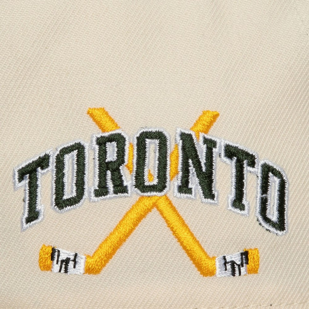 NHL Toronto Maple Leafs Mitchell & Ness x Just Don Wave Script Pro Strapback Hat