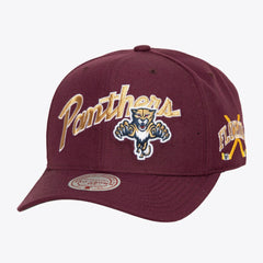 NHL Florida Panthers Mitchell & Ness x Just Don Wave Script Pro Strapback Hat