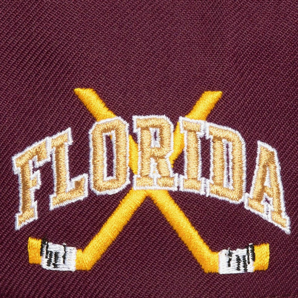 NHL Florida Panthers Mitchell & Ness x Just Don Wave Script Pro Strapback Hat
