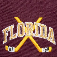 NHL Florida Panthers Mitchell & Ness x Just Don Wave Script Pro Strapback Hat