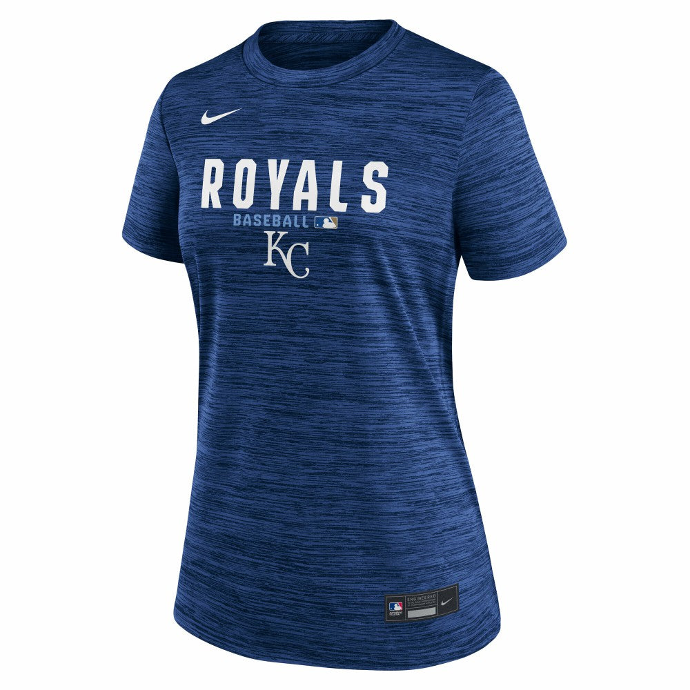 Royal Kansas City Royals Nike Women's Authentic Collection Velocity Dri-FIT T-Shirt