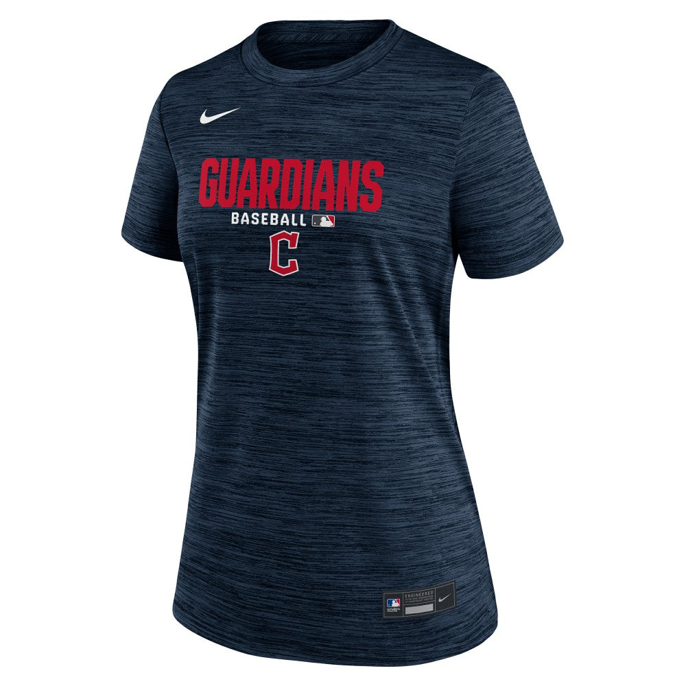Navy Cleveland Guardians Nike Women's Authentic Collection Velocity Dri-FIT T-Shirt