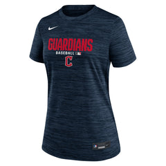Navy Cleveland Guardians Nike Women's Authentic Collection Velocity Dri-FIT T-Shirt