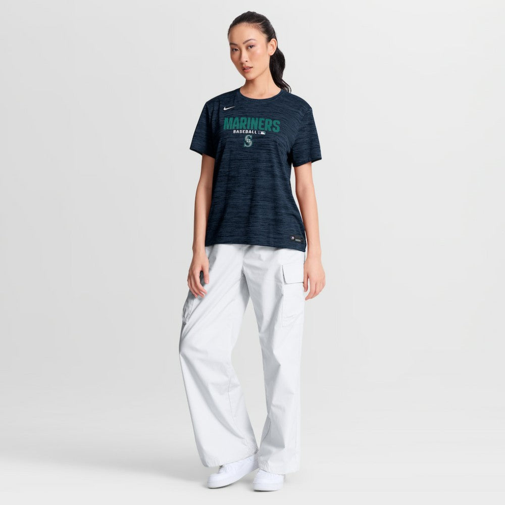 Navy Seattle Mariners Nike Women's Authentic Collection Velocity Dri-FIT T-Shirt