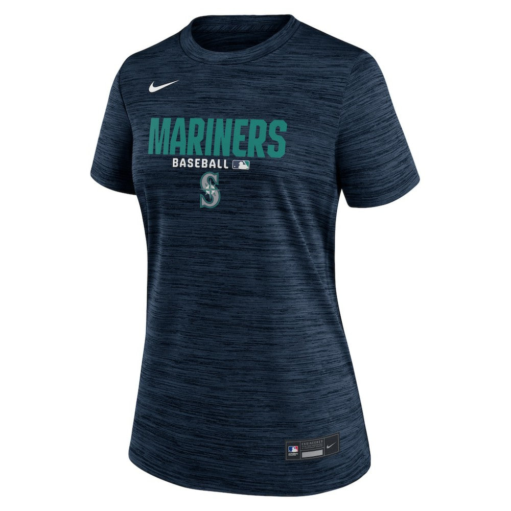 Navy Seattle Mariners Nike Women's Authentic Collection Velocity Dri-FIT T-Shirt