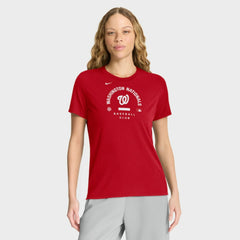 Red Washington Nationals Nike Women's Authentic Collection Early Work Tri-Blend Dri-FIT T-Shirt