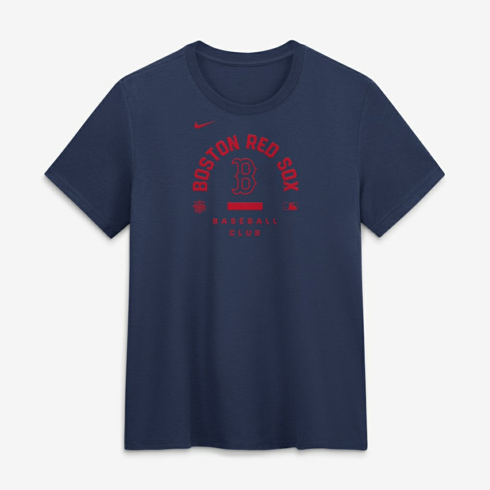 Navy Boston Red Sox Nike Women's Authentic Collection Early Work Tri-Blend Dri-FIT T-Shirt