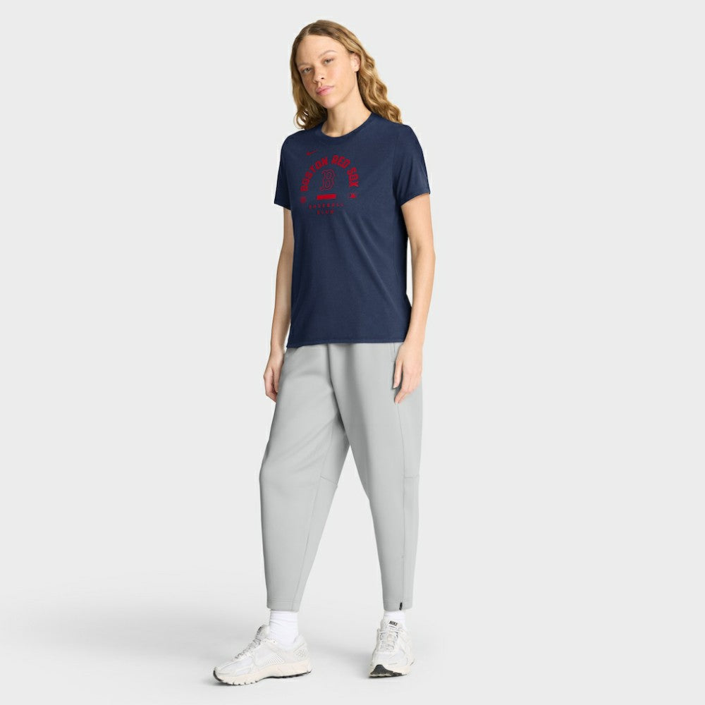 Navy Boston Red Sox Nike Women's Authentic Collection Early Work Tri-Blend Dri-FIT T-Shirt