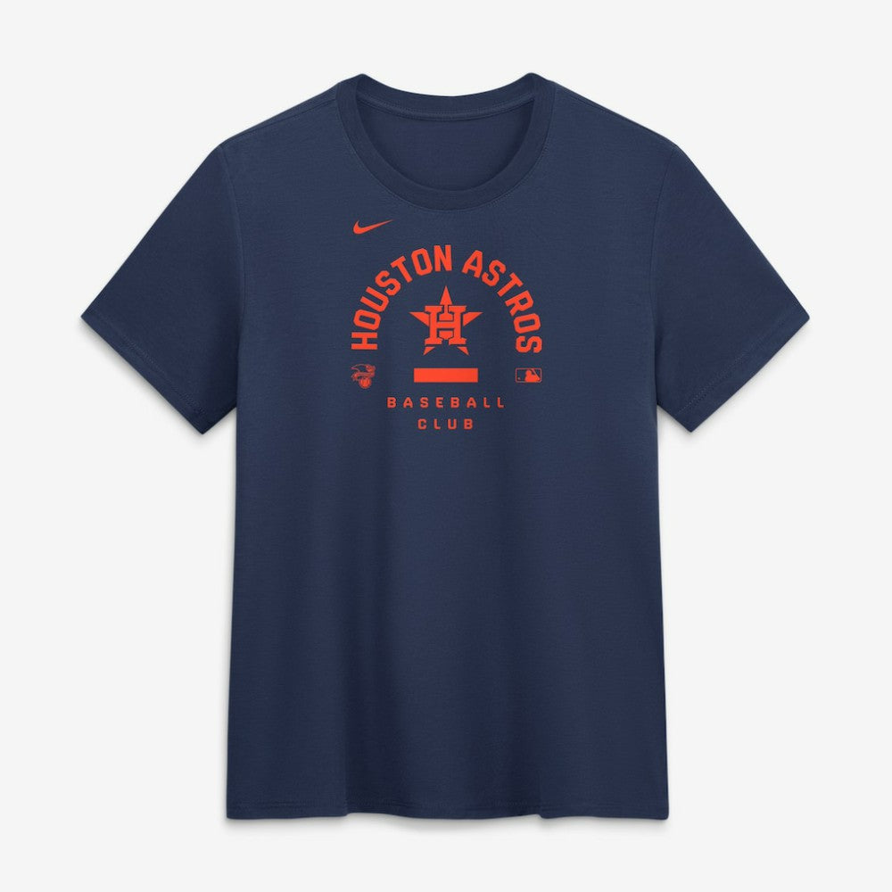 Navy Houston Astros Nike Women's Authentic Collection Early Work Tri-Blend Dri-FIT T-Shirt