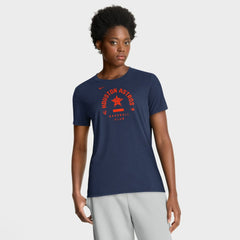 Navy Houston Astros Nike Women's Authentic Collection Early Work Tri-Blend Dri-FIT T-Shirt