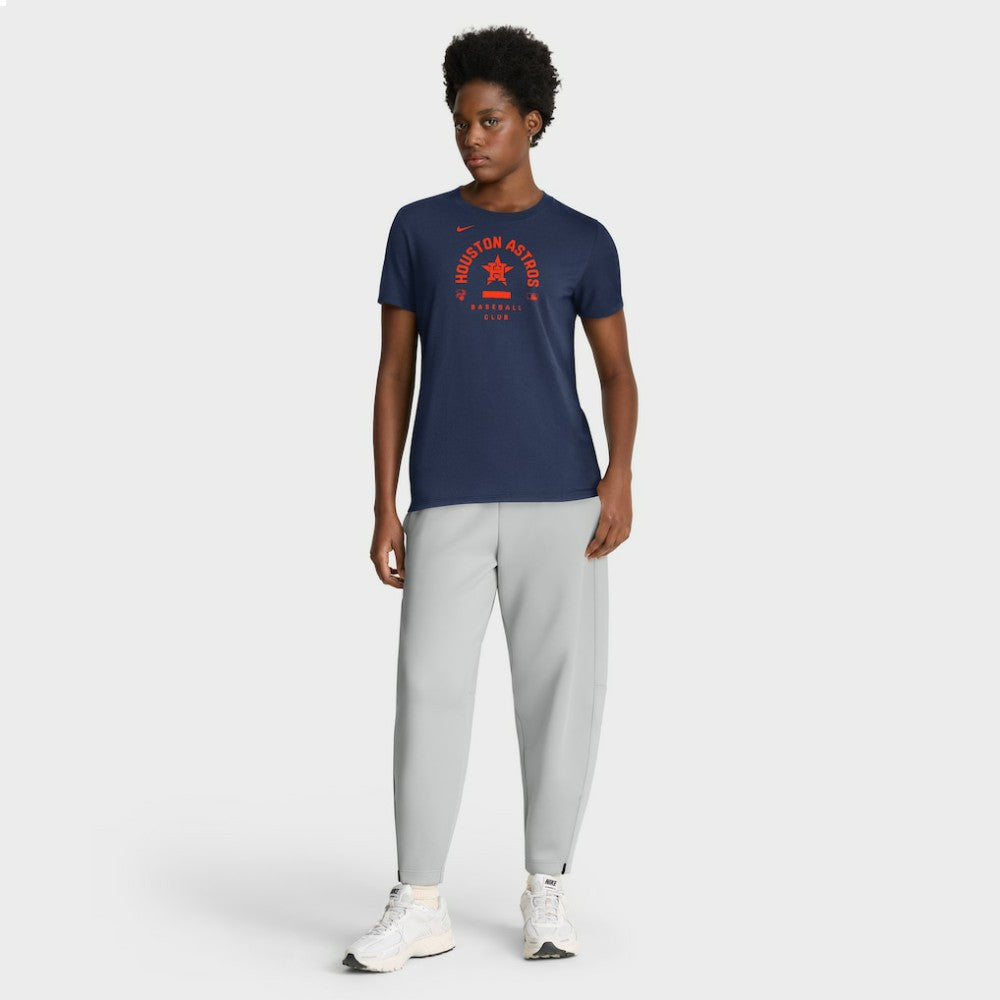 Navy Houston Astros Nike Women's Authentic Collection Early Work Tri-Blend Dri-FIT T-Shirt