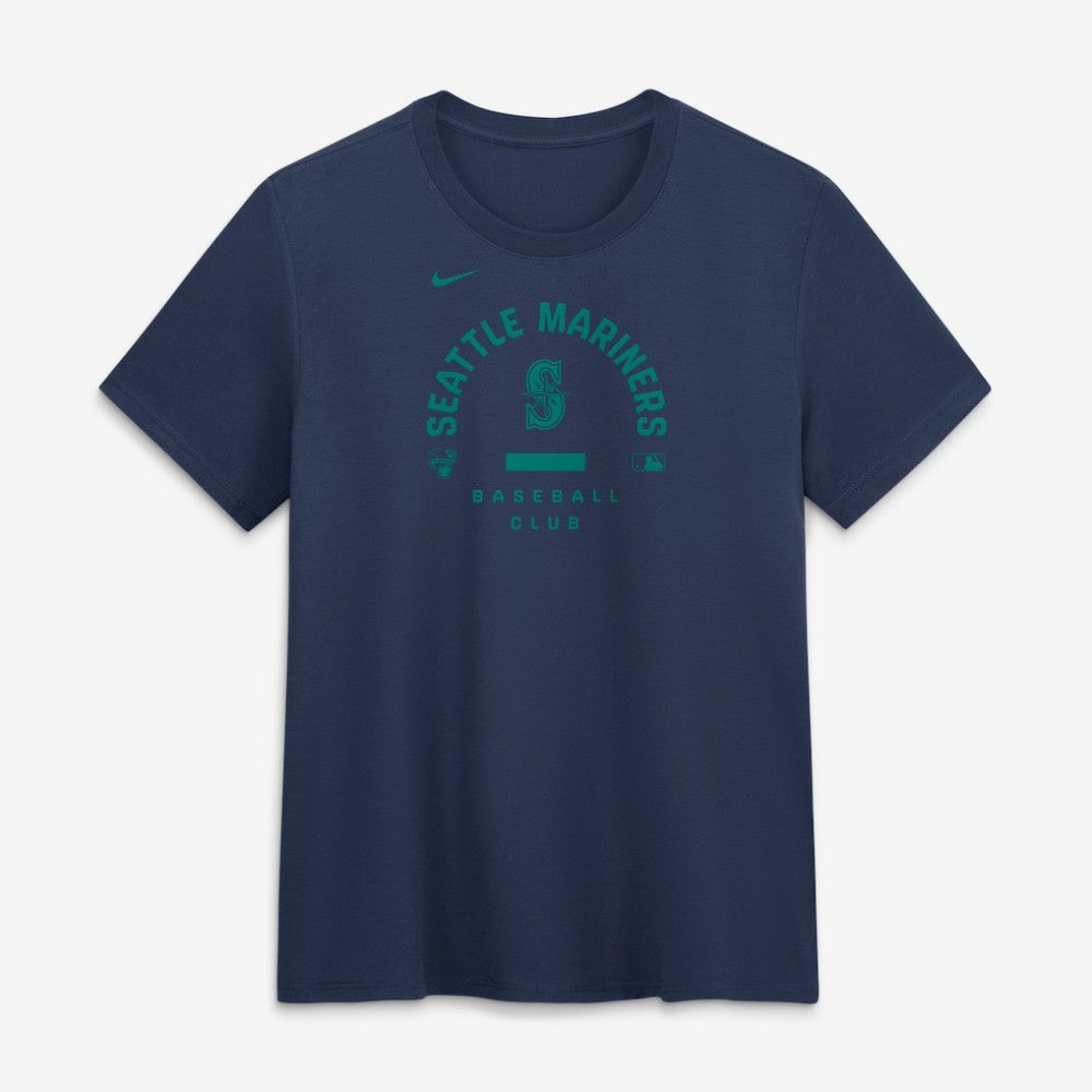Navy Seattle Mariners Nike Women's Authentic Collection Early Work Tri-Blend Dri-FIT T-Shirt