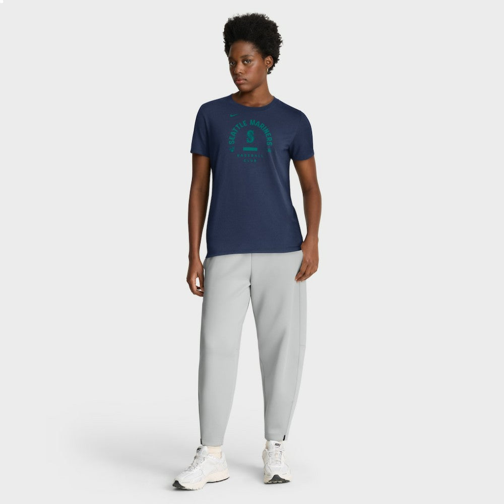 Navy Seattle Mariners Nike Women's Authentic Collection Early Work Tri-Blend Dri-FIT T-Shirt