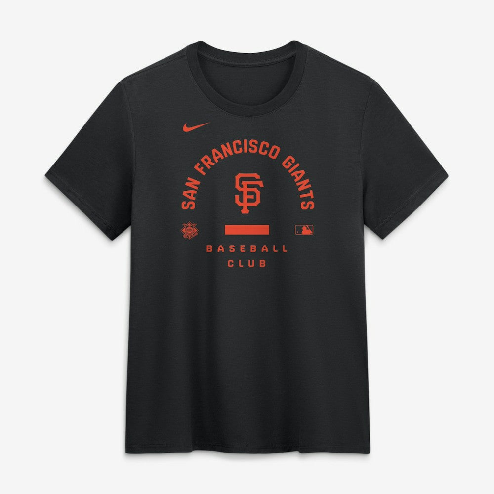 Black San Francisco Giants Nike Women's Authentic Collection Early Work Tri-Blend Dri-FIT T-Shirt