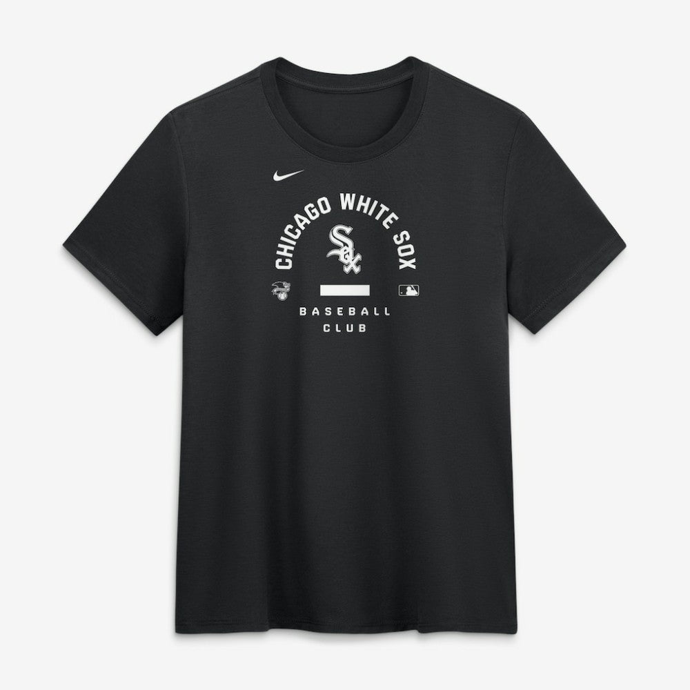 Black Chicago White Sox Nike Women's Authentic Collection Early Work Tri-Blend Dri-FIT T-Shirt