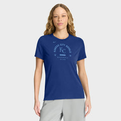 Royal Kansas City Royals Nike Women's Authentic Collection Early Work Tri-Blend Dri-FIT T-Shirt