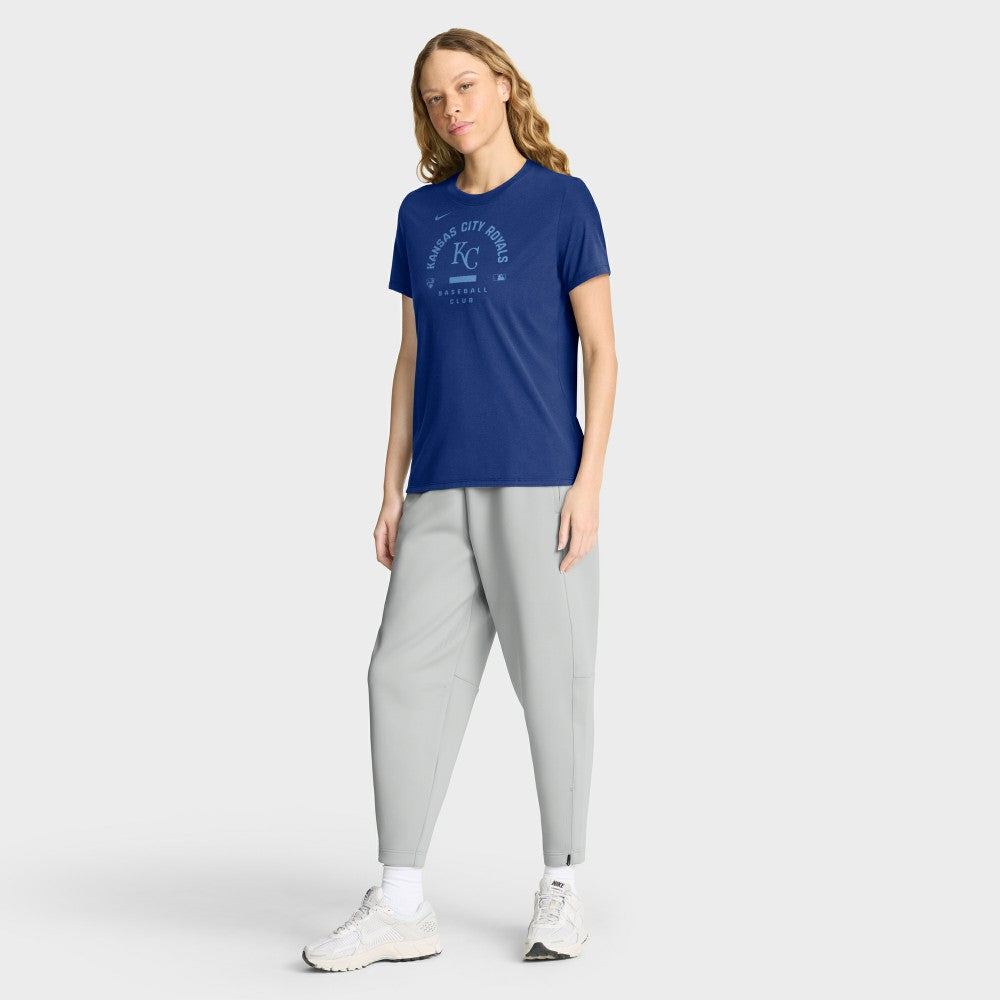 Royal Kansas City Royals Nike Women's Authentic Collection Early Work Tri-Blend Dri-FIT T-Shirt