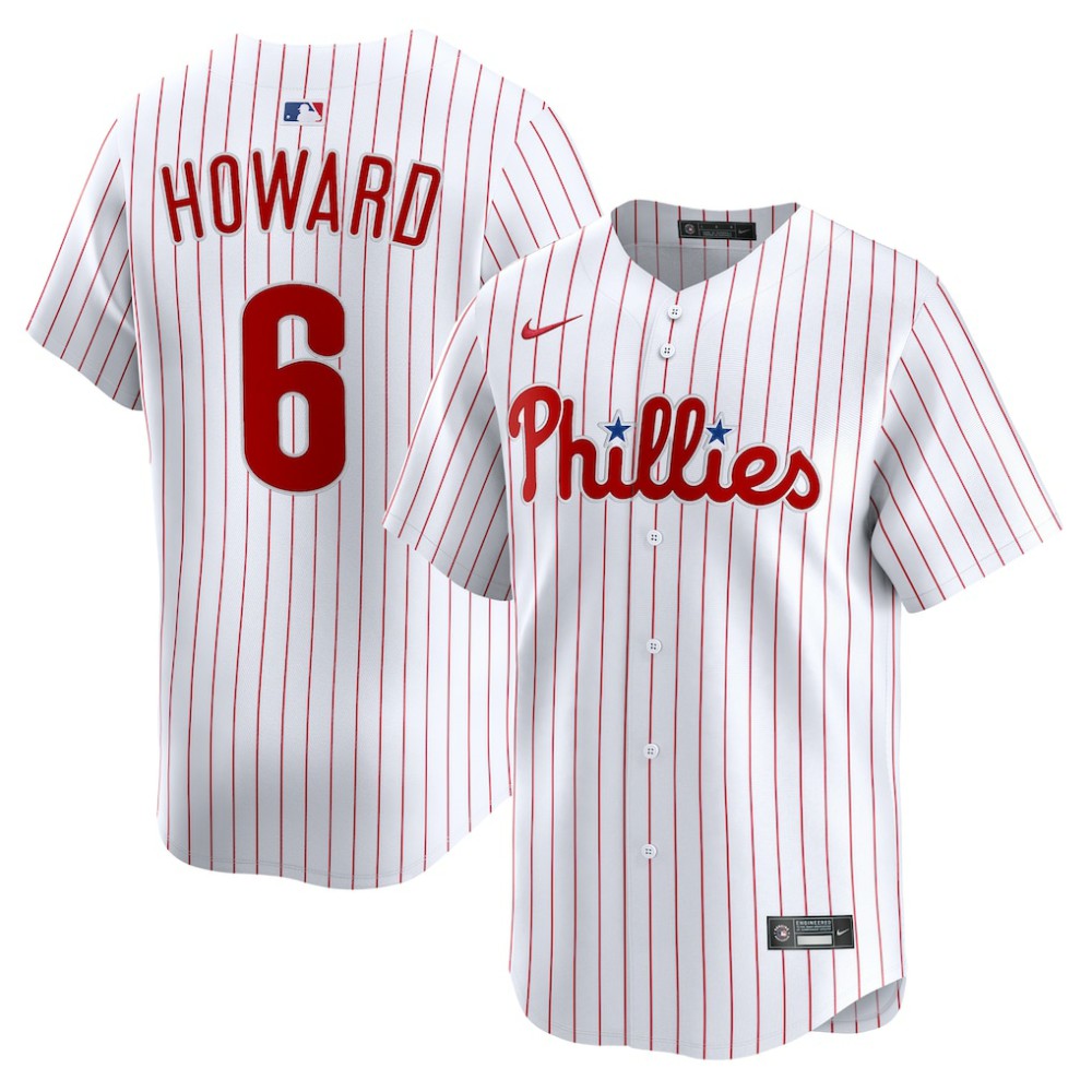 White Ryan Howard Philadelphia Phillies Nike Limited Jersey