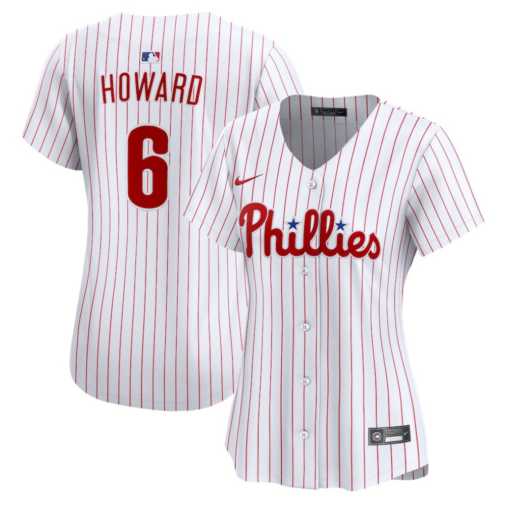 White Ryan Howard Philadelphia Phillies Nike Women's Limited Jersey