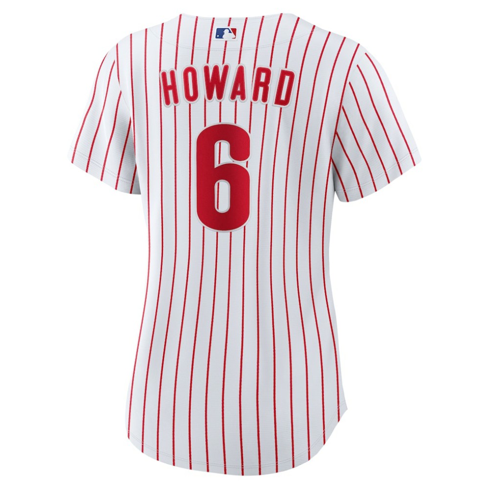 White Ryan Howard Philadelphia Phillies Nike Women's Replica Jersey