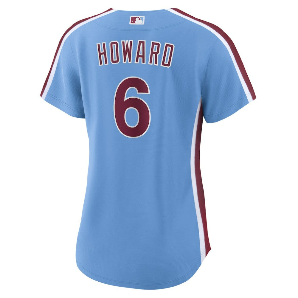 Light Blue Ryan Howard Philadelphia Phillies Nike Women's Replica Jersey