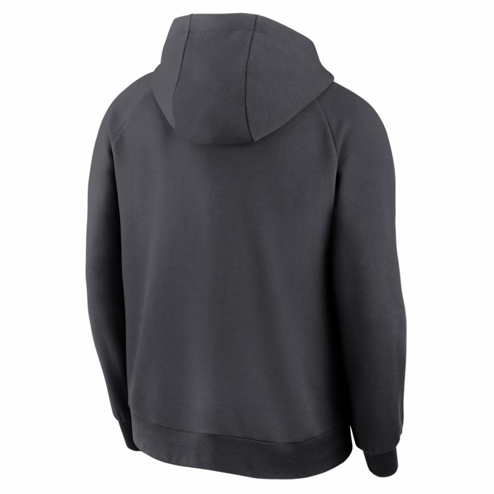Anthracite Baltimore Orioles Nike Authentic Collection Player Raglan Dri-FIT Full-Zip Hoodie
