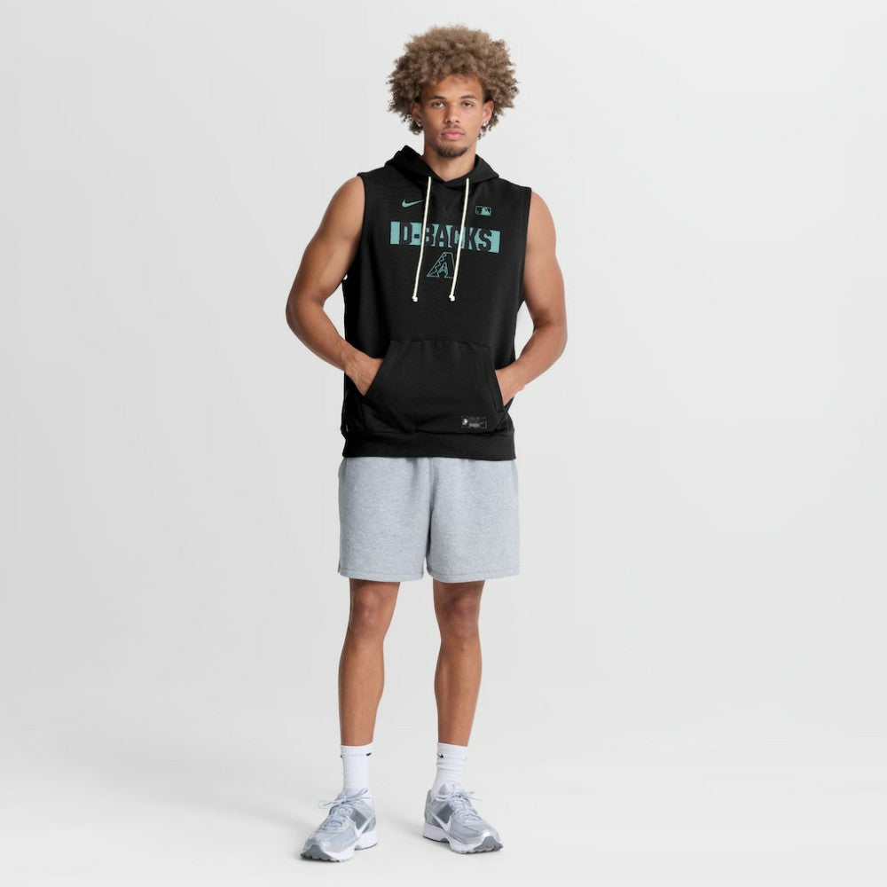 Black Arizona Diamondbacks Nike Authentic Collection Standard Issue Dri-FIT Sleeveless Hoodie