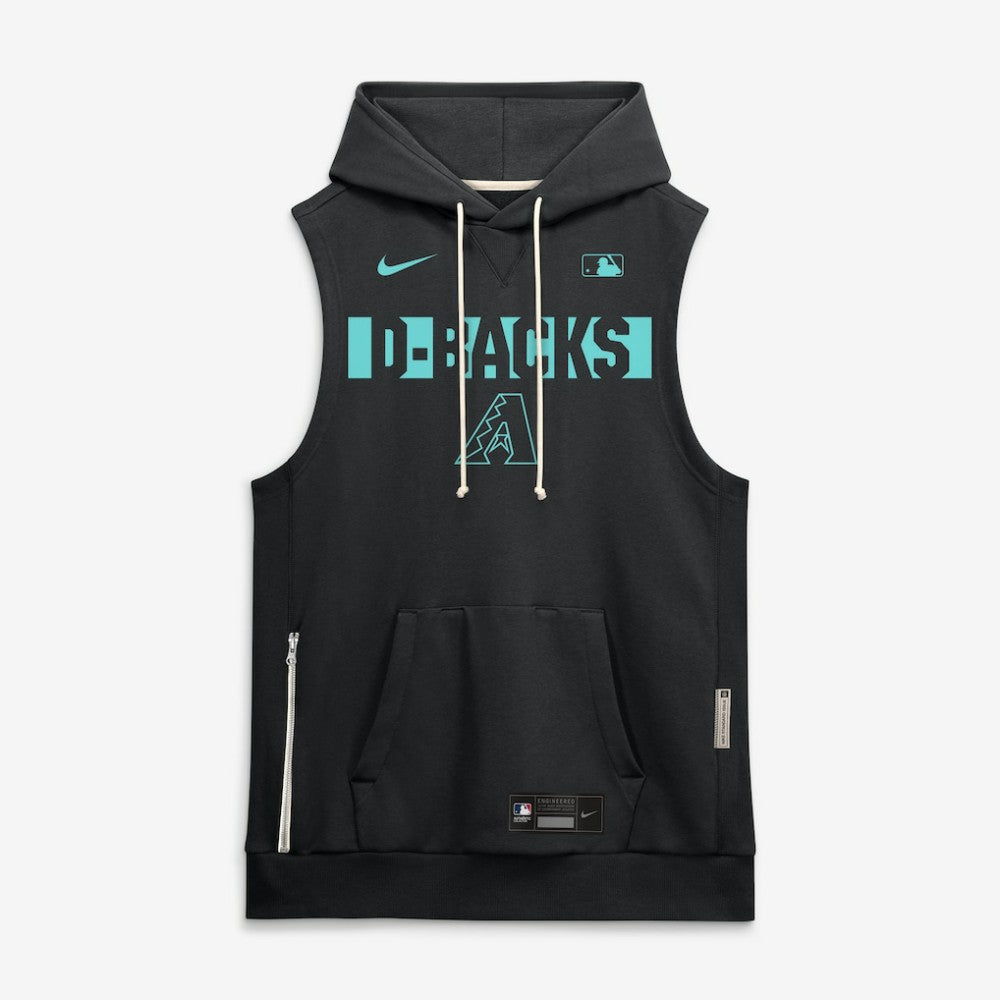 Black Arizona Diamondbacks Nike Authentic Collection Standard Issue Dri-FIT Sleeveless Hoodie