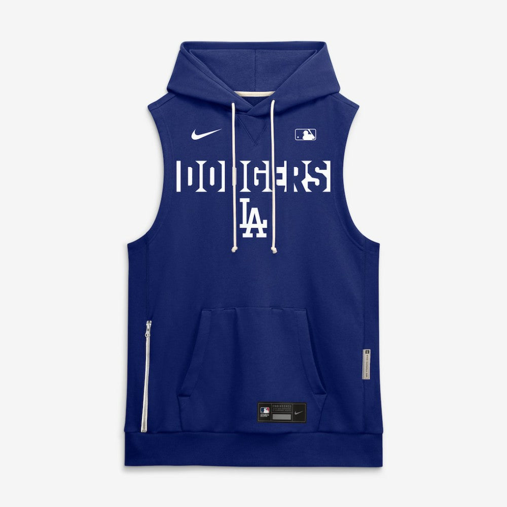 Royal Los Angeles Dodgers Nike Authentic Collection Standard Issue Dri-FIT Sleeveless Hoodie