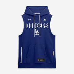 Royal Los Angeles Dodgers Nike Authentic Collection Standard Issue Dri-FIT Sleeveless Hoodie