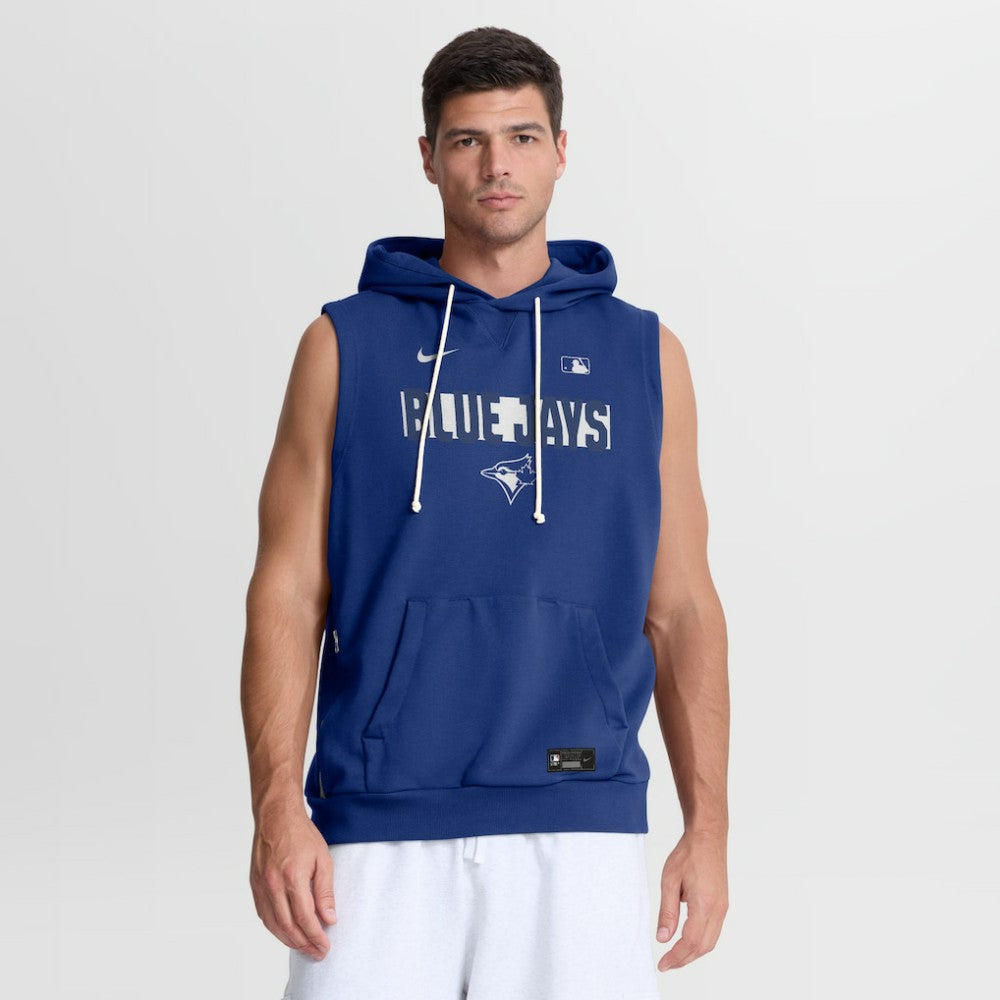 Royal Toronto Blue Jays Nike Authentic Collection Standard Issue Dri-FIT Sleeveless Hoodie