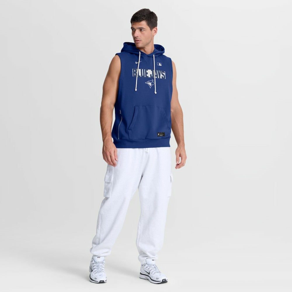 Royal Toronto Blue Jays Nike Authentic Collection Standard Issue Dri-FIT Sleeveless Hoodie