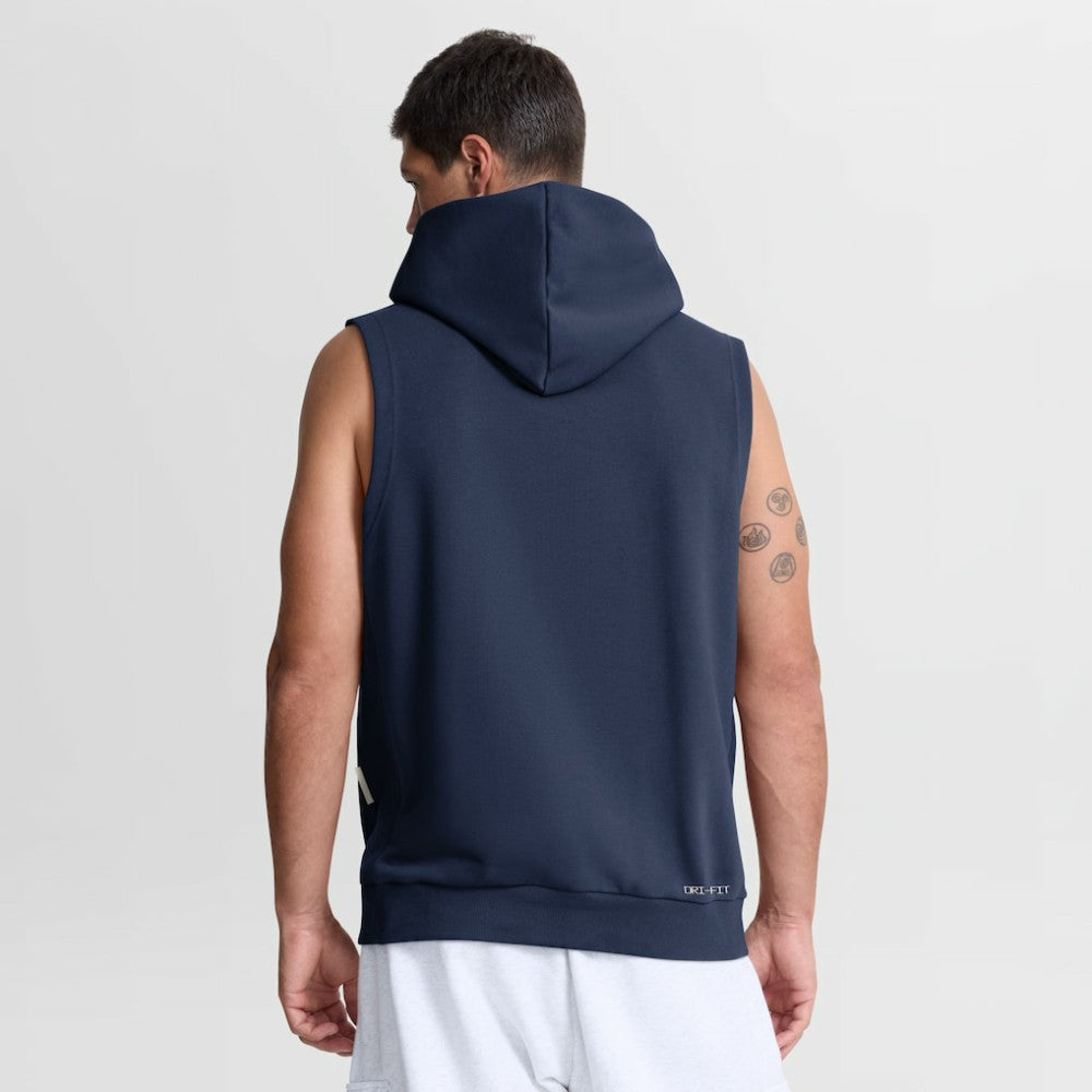 Navy Seattle Mariners Nike Authentic Collection Standard Issue Dri-FIT Sleeveless Hoodie
