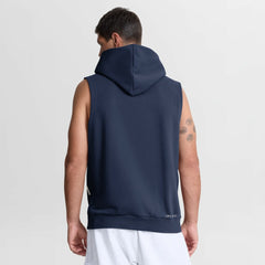 Navy Seattle Mariners Nike Authentic Collection Standard Issue Dri-FIT Sleeveless Hoodie