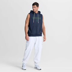 Navy Seattle Mariners Nike Authentic Collection Standard Issue Dri-FIT Sleeveless Hoodie
