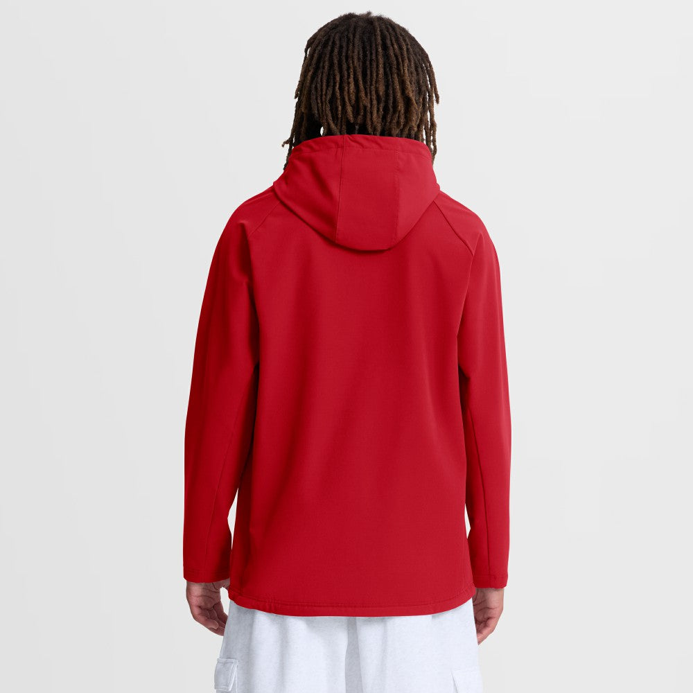 Red Los Angeles Angels Nike Authentic Collection Raglan Therma-FIT Full-Zip Hooded Jacket