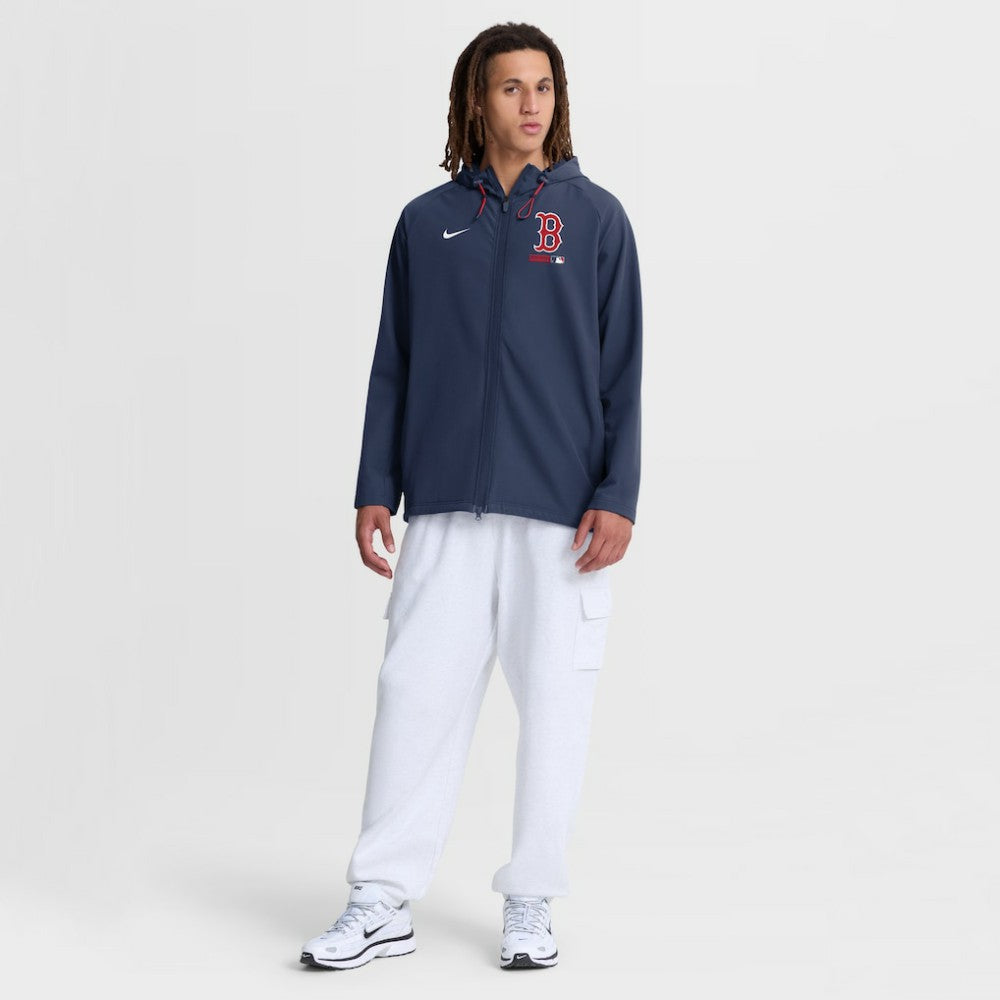 Navy Boston Red Sox Nike Authentic Collection Raglan Therma-FIT Full-Zip Hooded Jacket