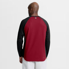 Red Arizona Diamondbacks Nike Authentic Collection Raglan Dri-FIT Sweatshirt