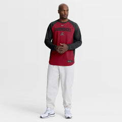Red Arizona Diamondbacks Nike Authentic Collection Raglan Dri-FIT Sweatshirt