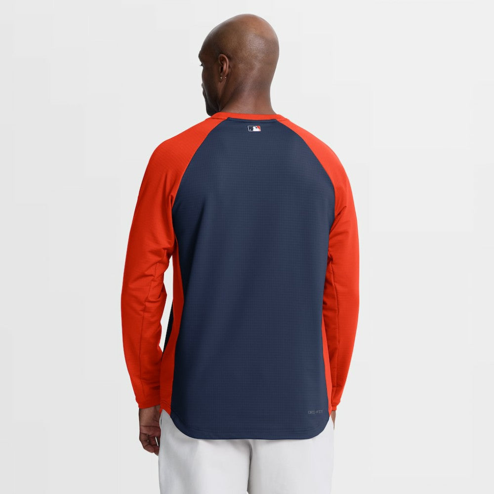 Navy Houston Astros Nike Authentic Collection Raglan Dri-FIT Sweatshirt