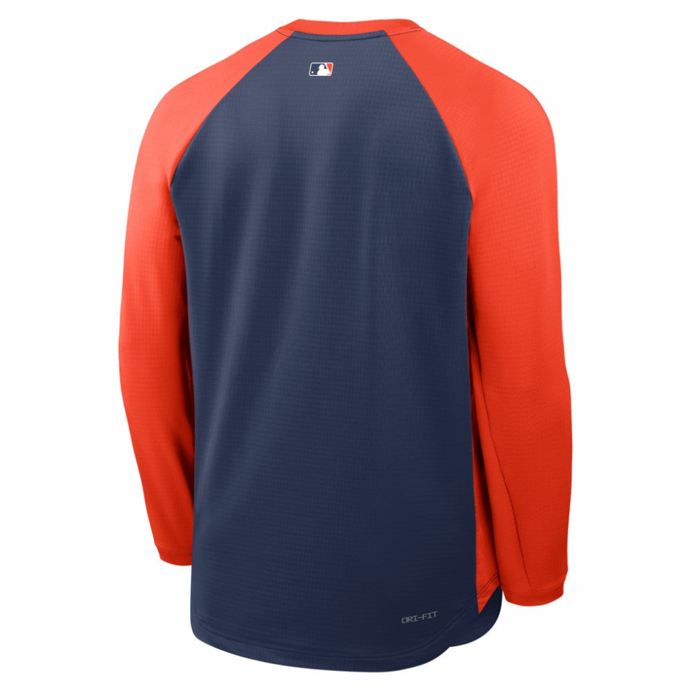 Navy Houston Astros Nike Authentic Collection Raglan Dri-FIT Sweatshirt