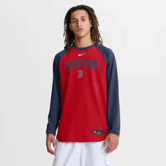 Red Boston Red Sox Nike Authentic Collection Raglan Dri-FIT Sweatshirt