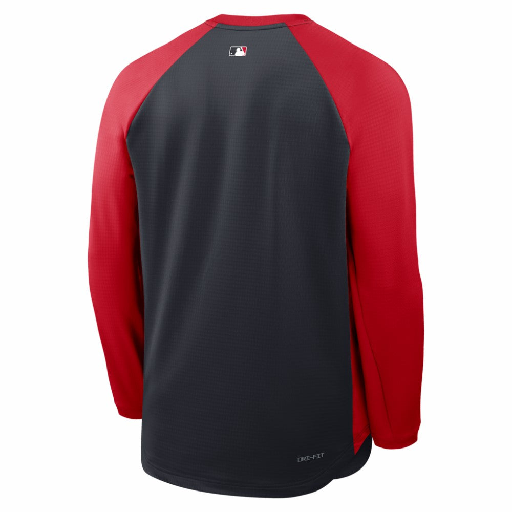 Navy Washington Nationals Nike Authentic Collection Raglan Dri-FIT Sweatshirt